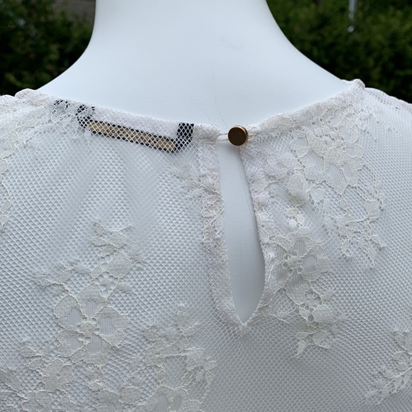 Massimo Dutti | Off white lace tee - Picture 4 of 8